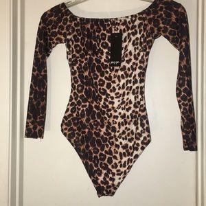 Leopard Print Body Suit.